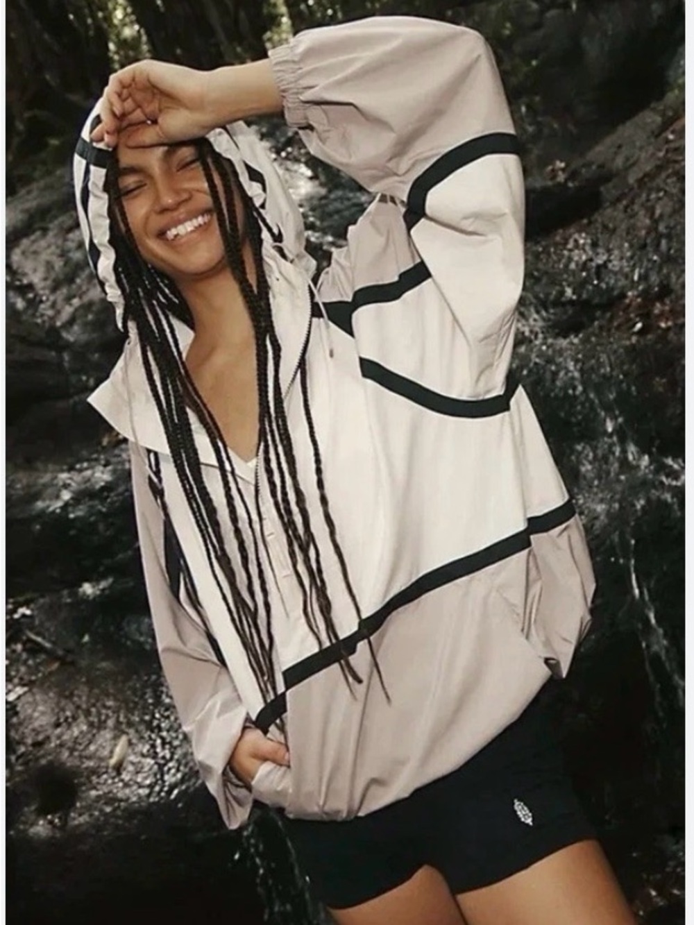 Free People Like The Wind Colorblock Jacket
